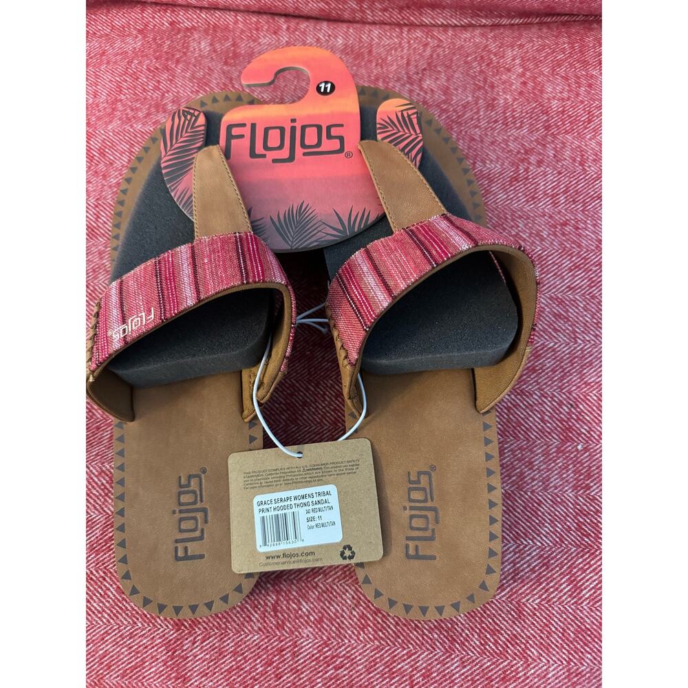 Flojos Women's Grace Serape Flat Sandal size 11